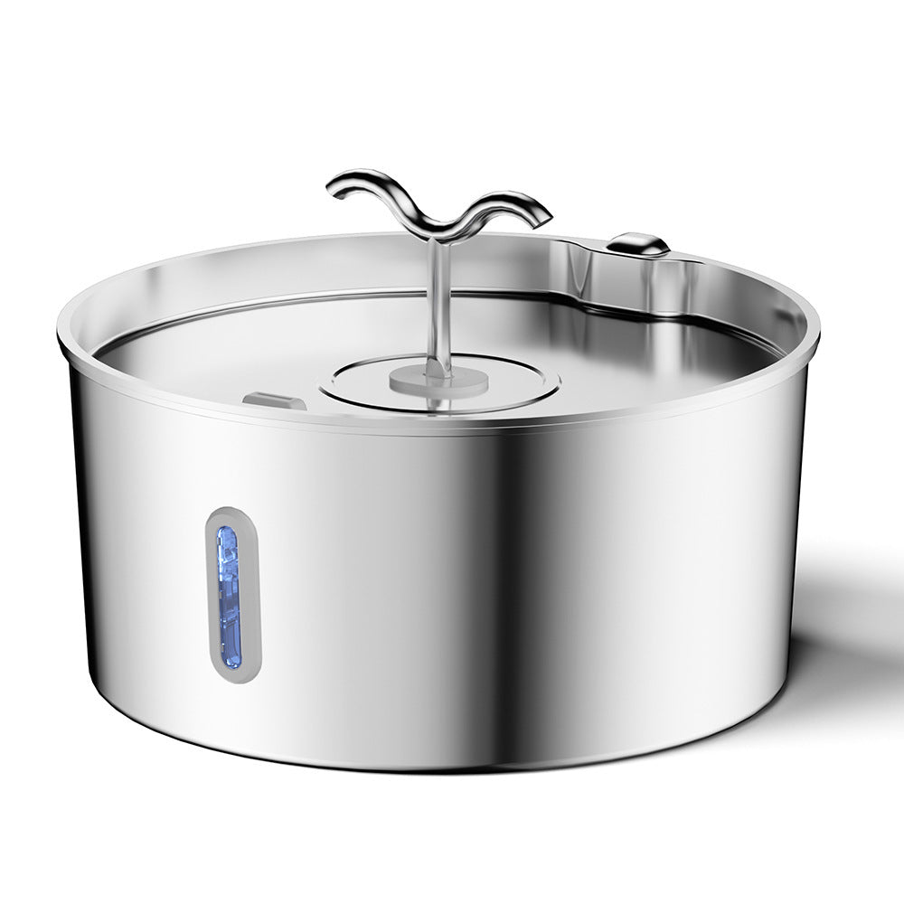 Wireless Stainless Steel Cat Water Fountain - 3.2L Ultra-Quiet with Motion Sensor