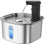 Wireless Stainless Steel Cat Water Fountain - 3.2L Ultra-Quiet with Motion Sensor