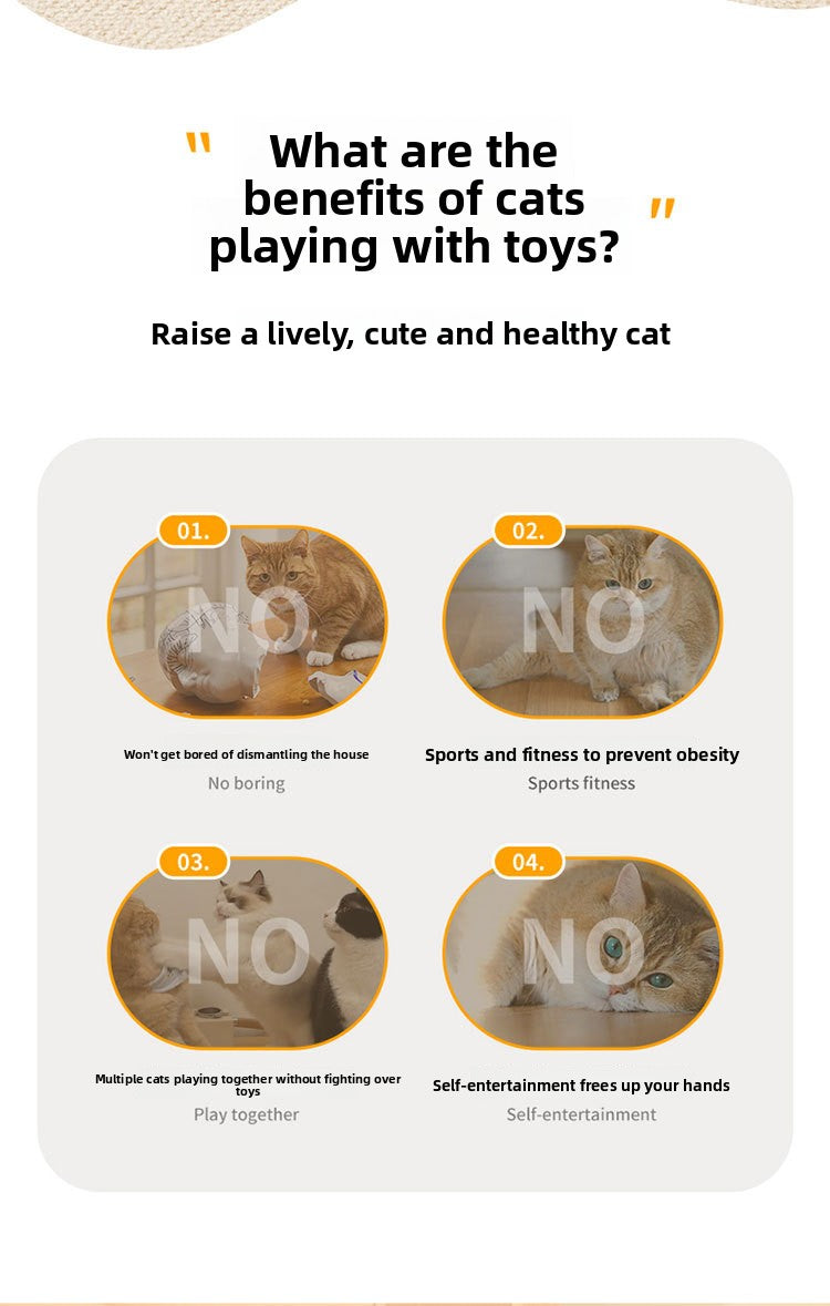 Waggy Bazaar Hide-and-Seek Automatic Cat Toy — Interactive Fun Disk with "Catch the Tail" Game for Indoor Cats, Multiple Speed Modes & Boredom Relief