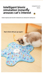 Waggy Bazaar Hide-and-Seek Automatic Cat Toy — Interactive Fun Disk with "Catch the Tail" Game for Indoor Cats, Multiple Speed Modes & Boredom Relief