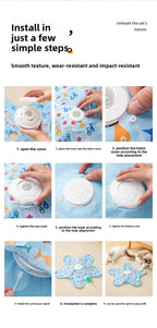 Waggy Bazaar Hide-and-Seek Automatic Cat Toy — Interactive Fun Disk with "Catch the Tail" Game for Indoor Cats, Multiple Speed Modes & Boredom Relief