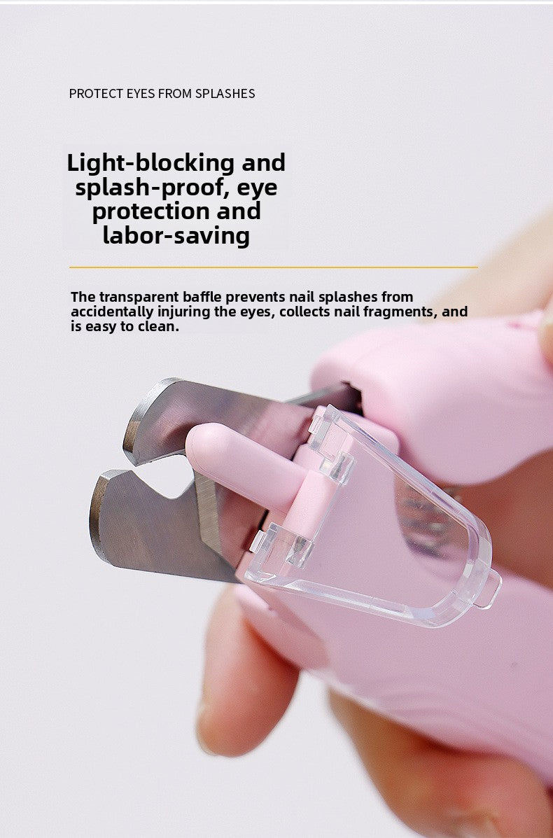 2-in-1 Pet Nail Grinder & Clipper with LED Light - Professional Quiet Electric Dog Nail Trimmer for Small Medium Large Dogs & Cats - Safe & Precision Grooming Tool, USB Rechargeable (Waggy Pink Edition)
