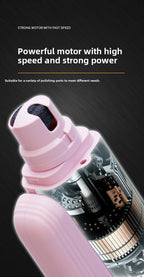 2-in-1 Pet Nail Grinder & Clipper with LED Light - Professional Quiet Electric Dog Nail Trimmer for Small Medium Large Dogs & Cats - Safe & Precision Grooming Tool, USB Rechargeable (Waggy Pink Edition)