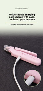 2-in-1 Pet Nail Grinder & Clipper with LED Light - Professional Quiet Electric Dog Nail Trimmer for Small Medium Large Dogs & Cats - Safe & Precision Grooming Tool, USB Rechargeable (Waggy Pink Edition)