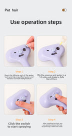 3-in-1 Steamy Cat Brush & Pet Grooming Tool | Electric Spray Massage Comb for Cats & Dogs - Say Goodbye to Flying Fur | Waggy Bazaar